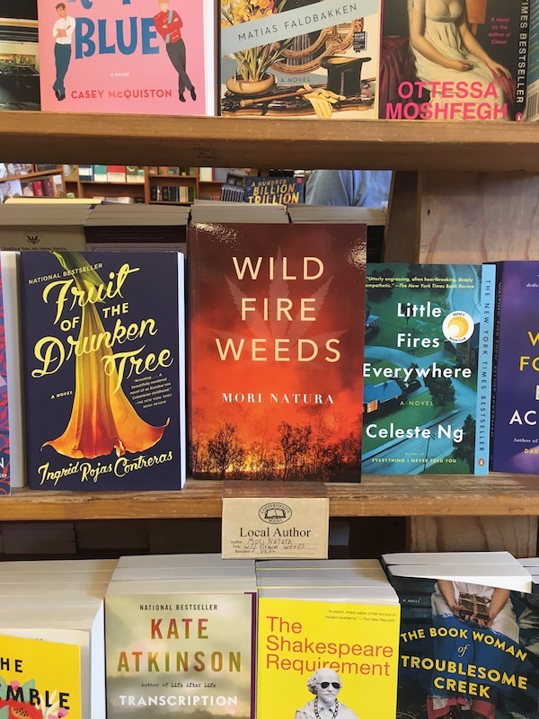 Wildfire Weeds on bookshelf at Copperfield's